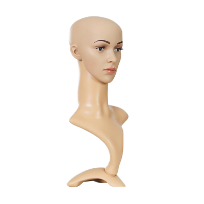 Female Mannequin Head Dummy Model Display Shop Stand Professional Use