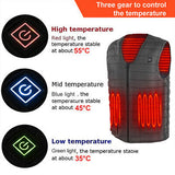 Electric Vest Heated Jacket USB Thermal Warm Heat Pad Winter Body Warmer Unisex