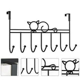 7 Hooks Clothes Storage Towel Coat Bag Hanging Rack Over The Door Hook Hanger