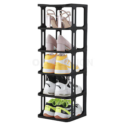 6 Tier Shoe Rack Shelf Storage Holder Oragniser Stand Sneaker Tower Display Unit