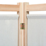 Solid Pine Wood 3-Panel Room Divider 120x170cm Privacy Screen Stand.