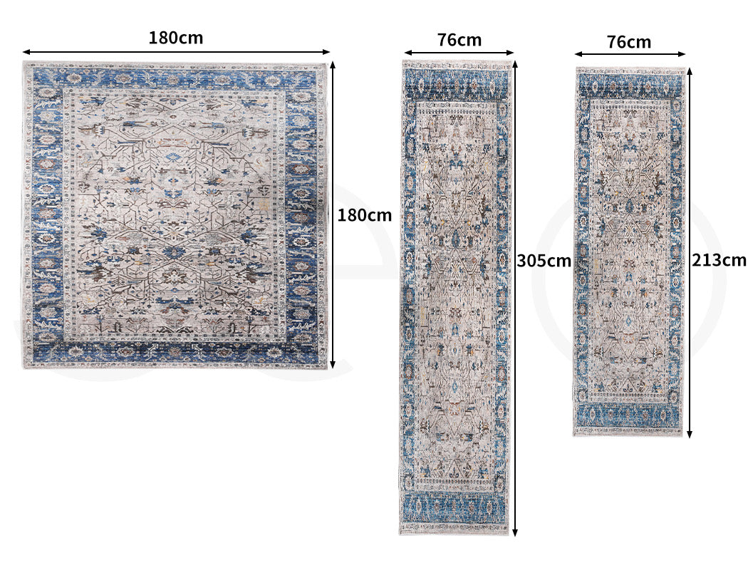 Marlow Floor Mat Rugs Soft Shaggy Rug Large Area Carpet Hallway Living Room Mats