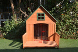 Xl Large Dog House Kennel Pet Timber Wooden With Decking