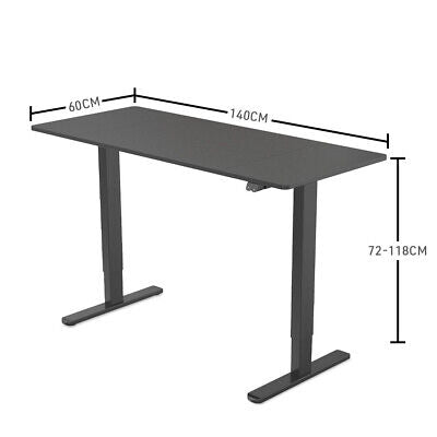 Sit Stand Desk Electric Standing Height Adjustable Office Up Down 140cm