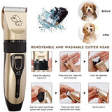 Dog Grooming 9IN1 Pet Hair Clippers, Dog Grooming Kit, Low Noise, Electric Quiet, Rechargeable, Cordless, Suitable for Dogs, Cats, and Other Pets (Clipper Set only)