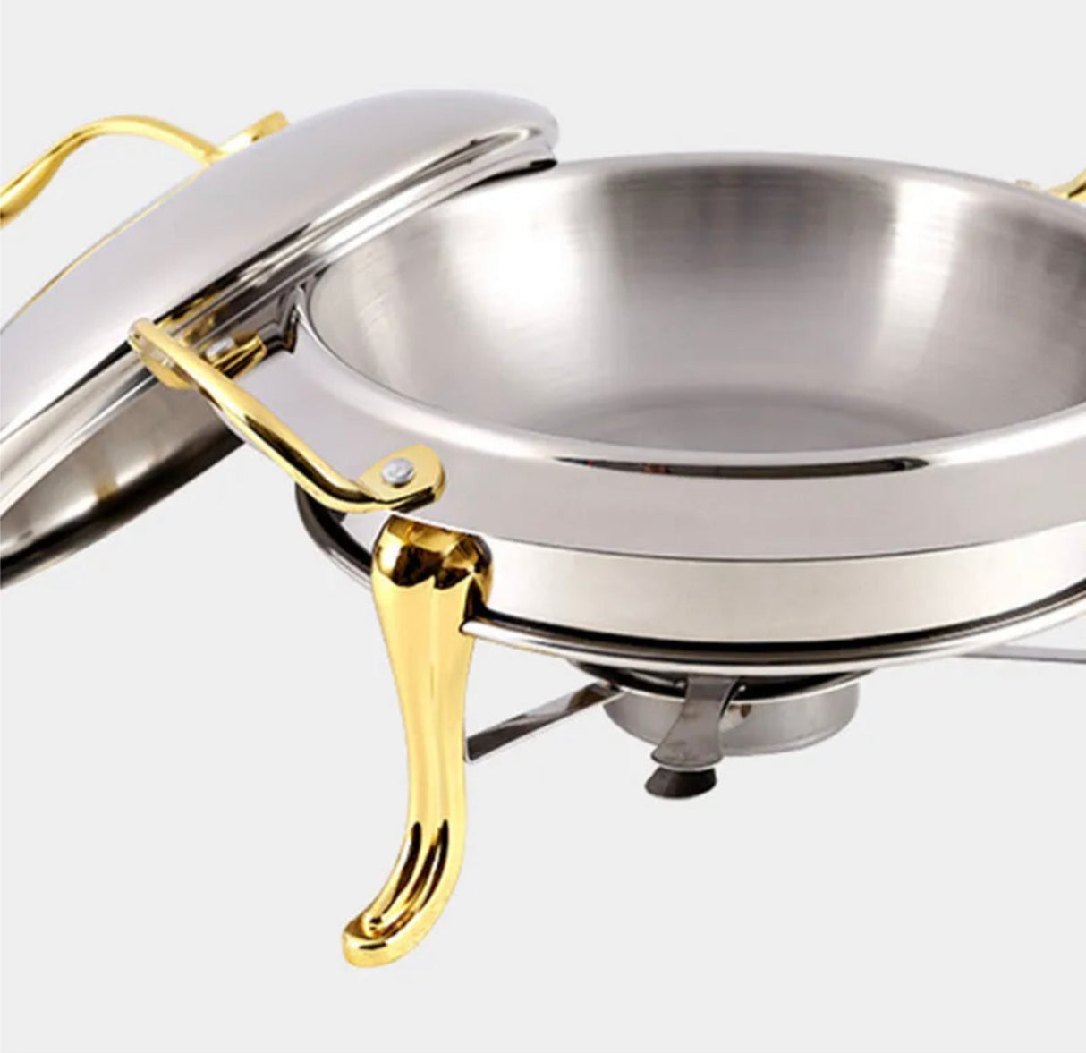 Chafing Dish Buffet Pan Bain Marie Stainless Steel Alcohol Stove Food Warmer