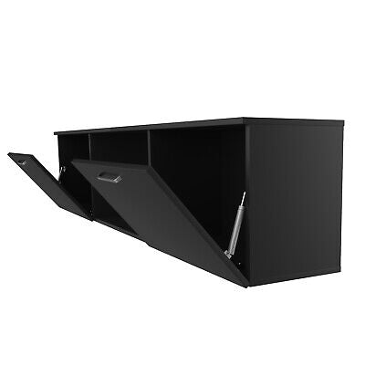 160CM TV Cabinet Stand Entertainment Unit Storage RGB LED & w/2 Drawers Black