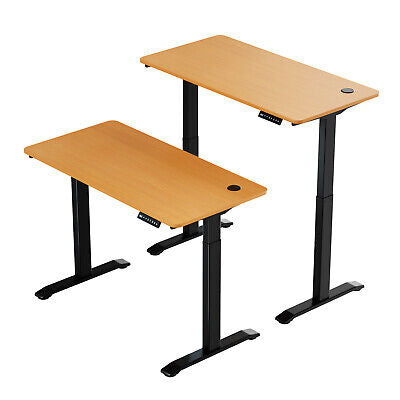 Dual Motor Electric Standing Desk Height Adjustable Sit Stand Desk Riser Office