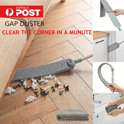 Retractable Gap Dust Cleaner Long Handle Flexible Gap Dust Mops For Sofa Bed AU