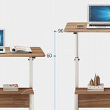 Standing Desk Height Adjustable Sit Stand Over Bed Laptop Table Foldable Coffee