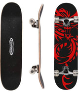 ChromeWheels 31 inch Skateboard Complete Longboard Double Kick Skate Board Cruiser 8 Layer Maple Deck for Extreme Sports and Outdoors