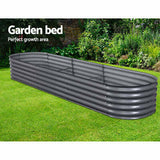 Galvanised Raised Garden Bed Steel Instant Planter 320X80X42CM