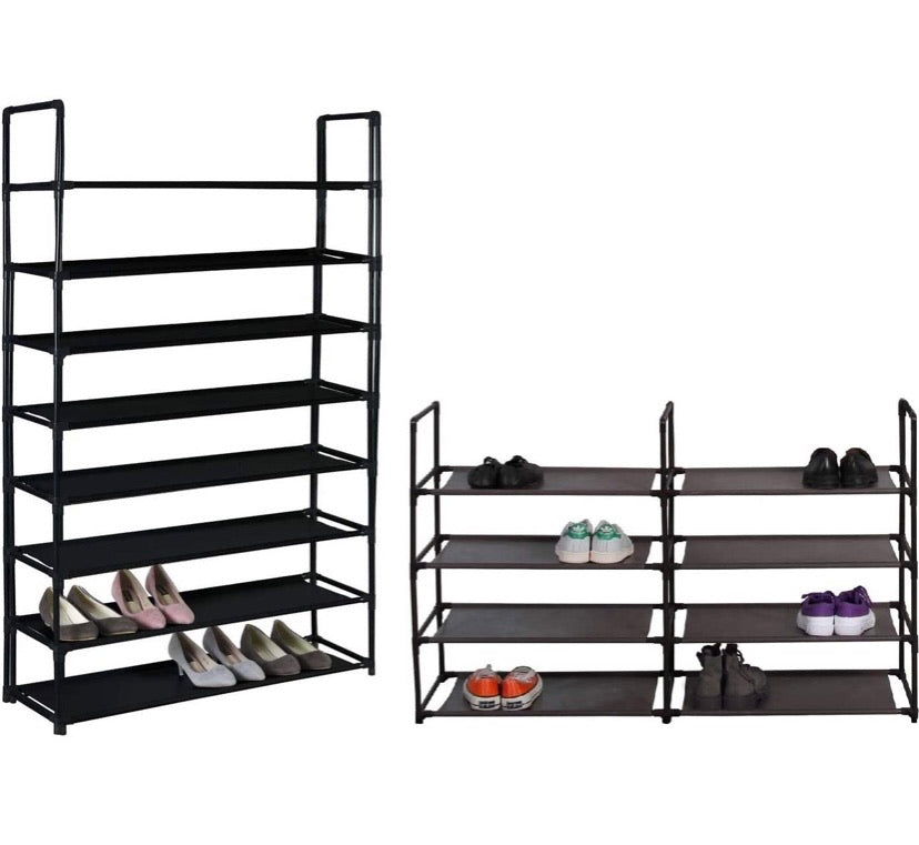 8 Tier or Double 4 Tier Shoe Rack