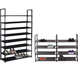 8 Tier or Double 4 Tier Shoe Rack