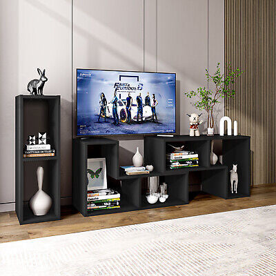 TV Cabinet Entertainment Unit Storage Shelf Bookcase Free Combination 140-180CM