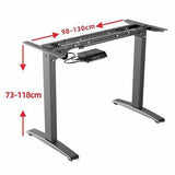 Gaming Standing Desk Home Office Lift Electric Height Adjustable Sit To Stand Wo