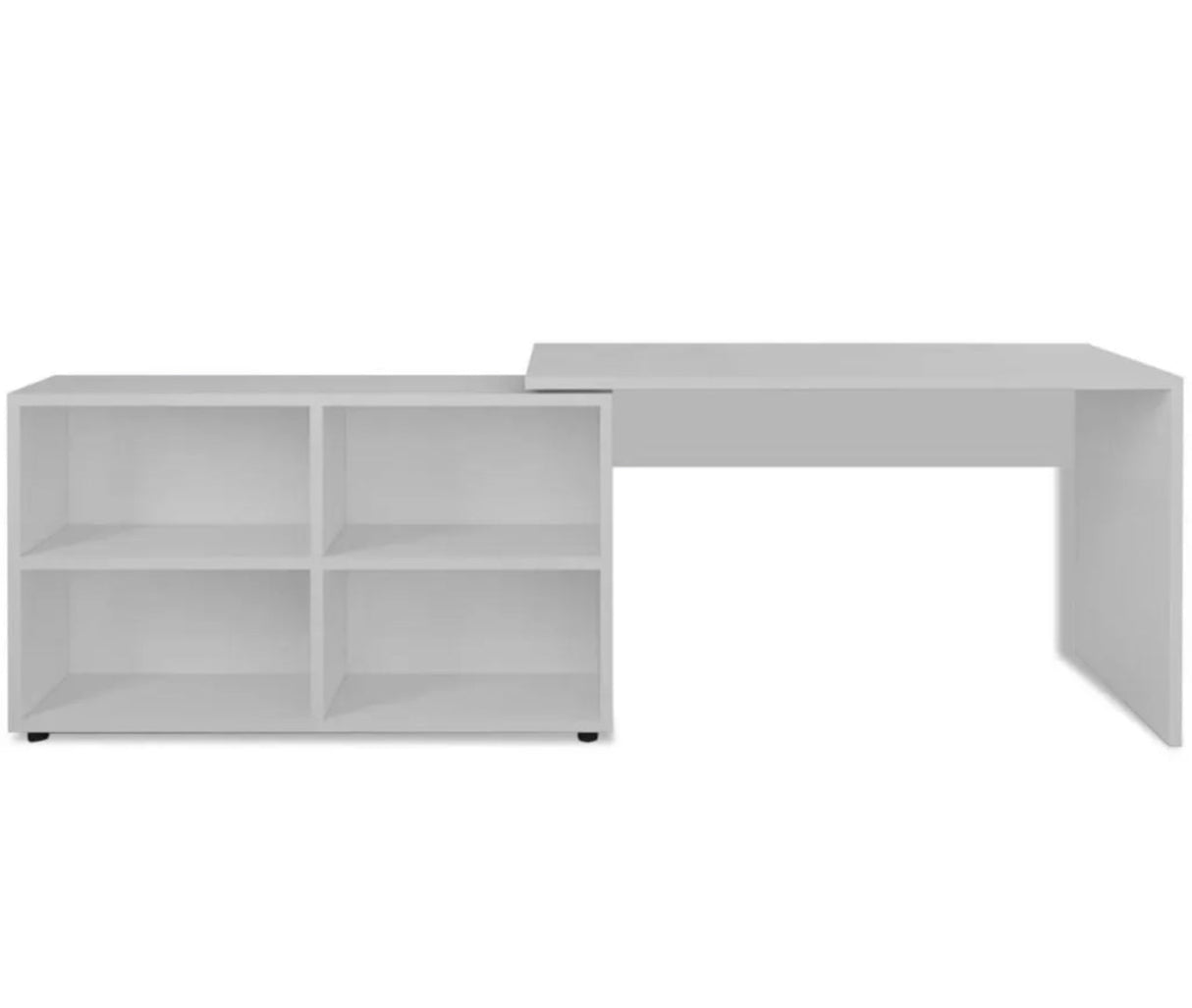 Corner Computer Desk L Shaped Student Study Table Home Workstation With Shelves