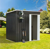 Garden Shed 1.62x0.86M Outdoor Storage Sheds Workshop Cabin Metal House