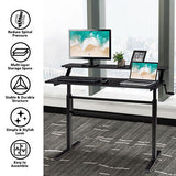 Standing Desk  Adjustable Height Sit Stand Desk Laptop PC Table 120x60cm