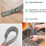 Retractable Gap Dust Cleaner Long Handle Flexible Gap Dust Mops For Sofa Bed AU