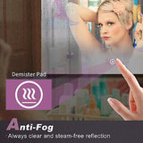 900x700mm Anti-fog Illuminated LED Bathroom Mirror [IP44] with Bluetooth Speaker