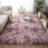 Soft Large Plush Floor Carpet Fluffy Area Rug Pad Mat Shaggy Bedroom Living Room