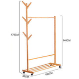 Open Garment Rack Clothes Rail Hanging Display Stand Shoe Storage Shelf Shelves