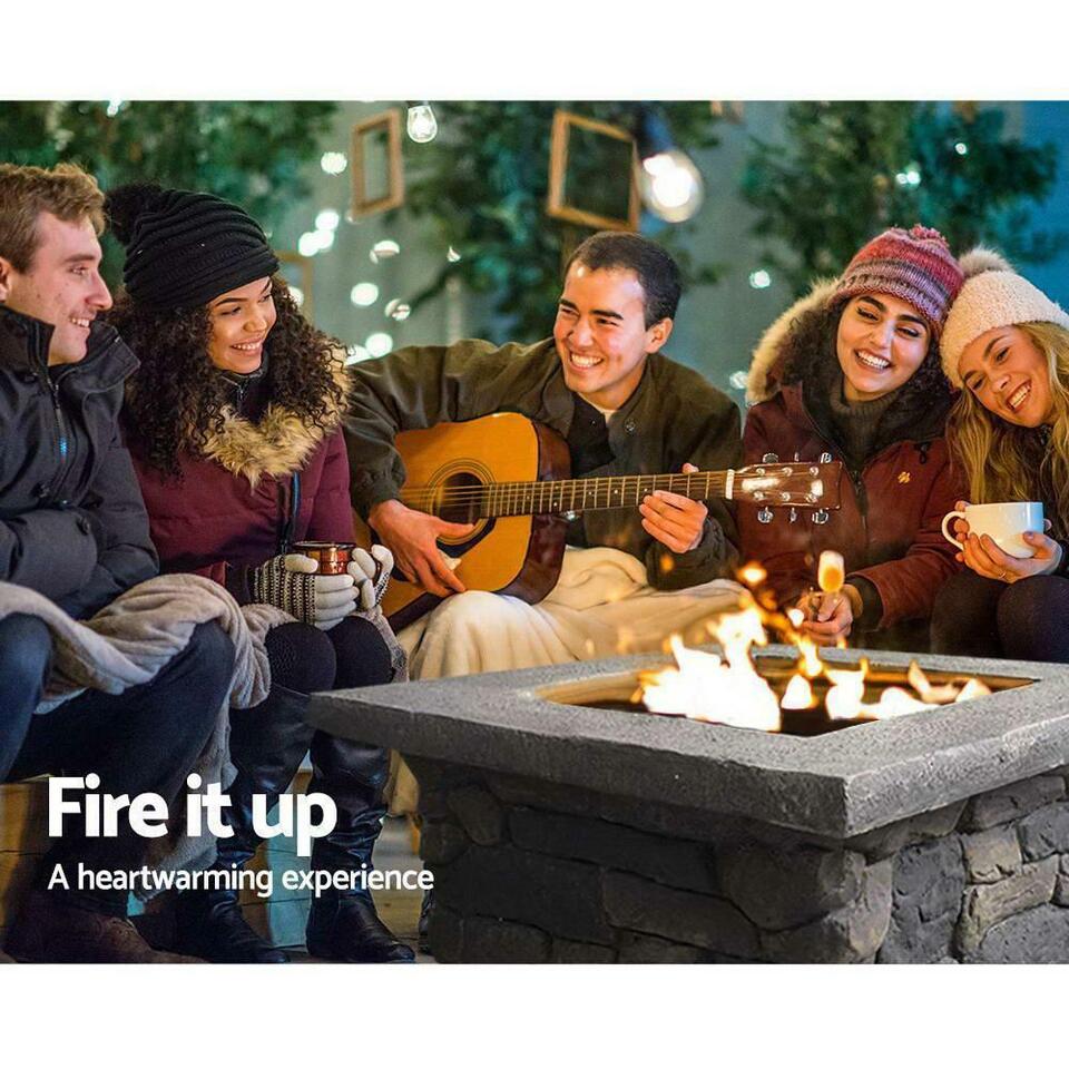 Fire Pit Outdoor Table Charcoal Garden Fireplace Backyard Heater