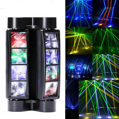 100W RGBW 8LED Spider Moving Head Beam Stage Lighting DMX Disco Party DJ Lights