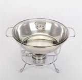 6L Stainless Steel Hotpot Chafing Dish Alcohol Stove Heater Buffet Food Warmer