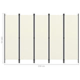 5 Panel Room Divider Folding Privacy Screen Separator Stand Home Decor Partition