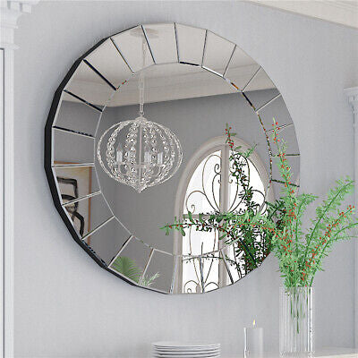 800mm Round Decorative Wall Mirror Gorgeous Mirror fr Bedroom Livingroom Hallway