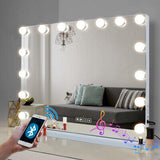 Bluetooth Vanity Makeup Mirror With Lights Hollywood LED Mirrors Wall