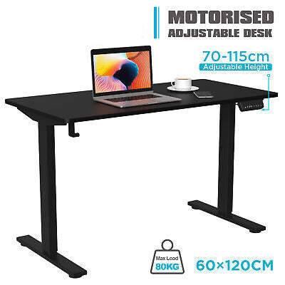 Motorised Standing Desk Height Adjustable Sit Stand Up Office Table Riser