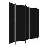 Folding Divider 5 Panel Screen Privacy Partition Stand Dressing Room Separator