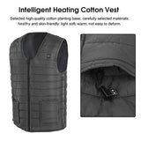 Electric Vest Heated Jacket USB Thermal Warm Heat Pad Winter Body Warmer Unisex