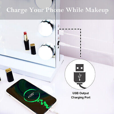 Bluetooth Vanity Makeup Mirror With Lights Hollywood LED Mirrors Wall