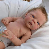 Reborn Baby Dolls, Reborn Dolls Girl 18 Inch, Handmade Realistic Girl Baby Doll Newborn Lifelike Dolls in Soft Vinly and Weightd Body for Daughter, Mother, Birthday Gifts,, Weddings, Parties