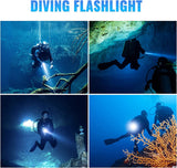 Scuba Diving Flashlight, Sofirn SD05 3000 Lumen, Underwater Waterproof Light with Battery and USB Charger