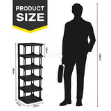 6 Tier Shoe Rack Shelf Storage Holder Oragniser Stand Sneaker Tower Display Unit