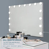 Bluetooth Vanity Makeup Mirror With Lights Hollywood LED Mirrors Wall