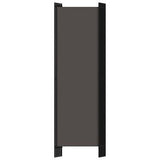 Freestanding Partition Iron Frame 5-Panel Fabric Privacy Screen Room Divider