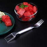 2in1 Stainless Steel Watermelon Slicer Cutter Dual Head Fruit Cutting Forks Tool