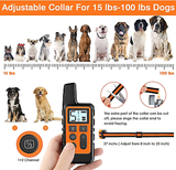 Dog Training Collar, Waterproof Shock Collars for Dog with Remote Range 1640 Ft