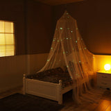 Bed Canopy with Fluorescent Stars Glow in Dark for Baby