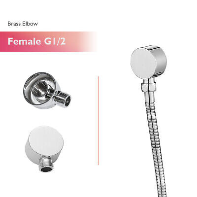 9" Rain Shower Head Adjustable Sliding Rail Set Dual Hose Twin Head Chrome