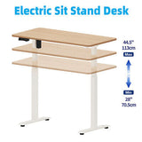 Electric Standing Desk Motorised Computer Desk Height Adjustable Sit Stand Table