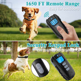 Dog Training Collar, Dog Shock Collar with 1650Ft Remote, IPX7 Waterproof Dog Collar with Beep, Vibration, Shock, Adjustable 0 to 99 Shock Vibration Levels Dog Training Set for Small Medium Large Dogs