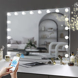 Bluetooth Hollywood Mirror Large Vanity Makeup Mirror with Lights Wall