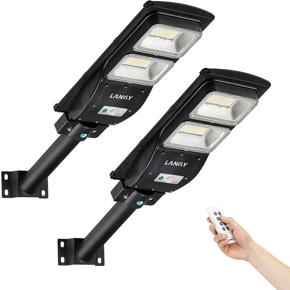 2 Pack 60 Watts Solar Led Solar Street Light